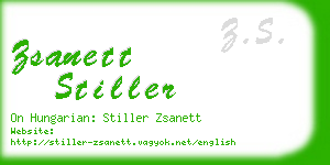 zsanett stiller business card